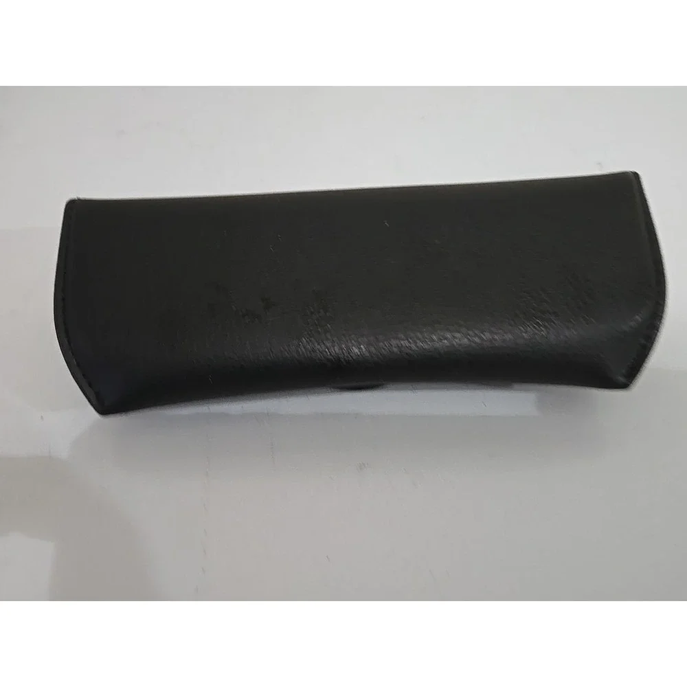 Ray-Ban Chromance Sunglasses Case Only Black Faux‎ Leather Semi Soft Authentic